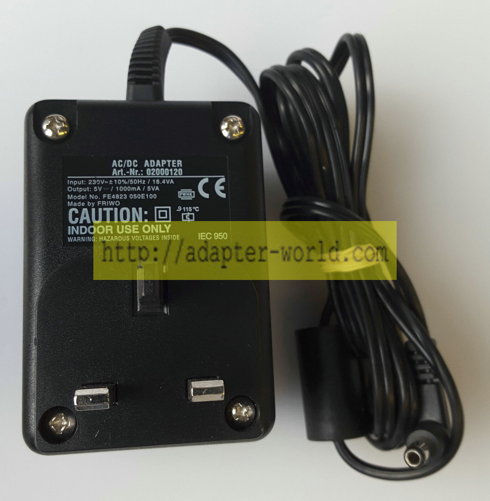 *Brand NEW* IOMEGA ZIP FE4823 050E100 5V 1000mA 5VAA AC/DC ADAPTER POWER SUPPLY
